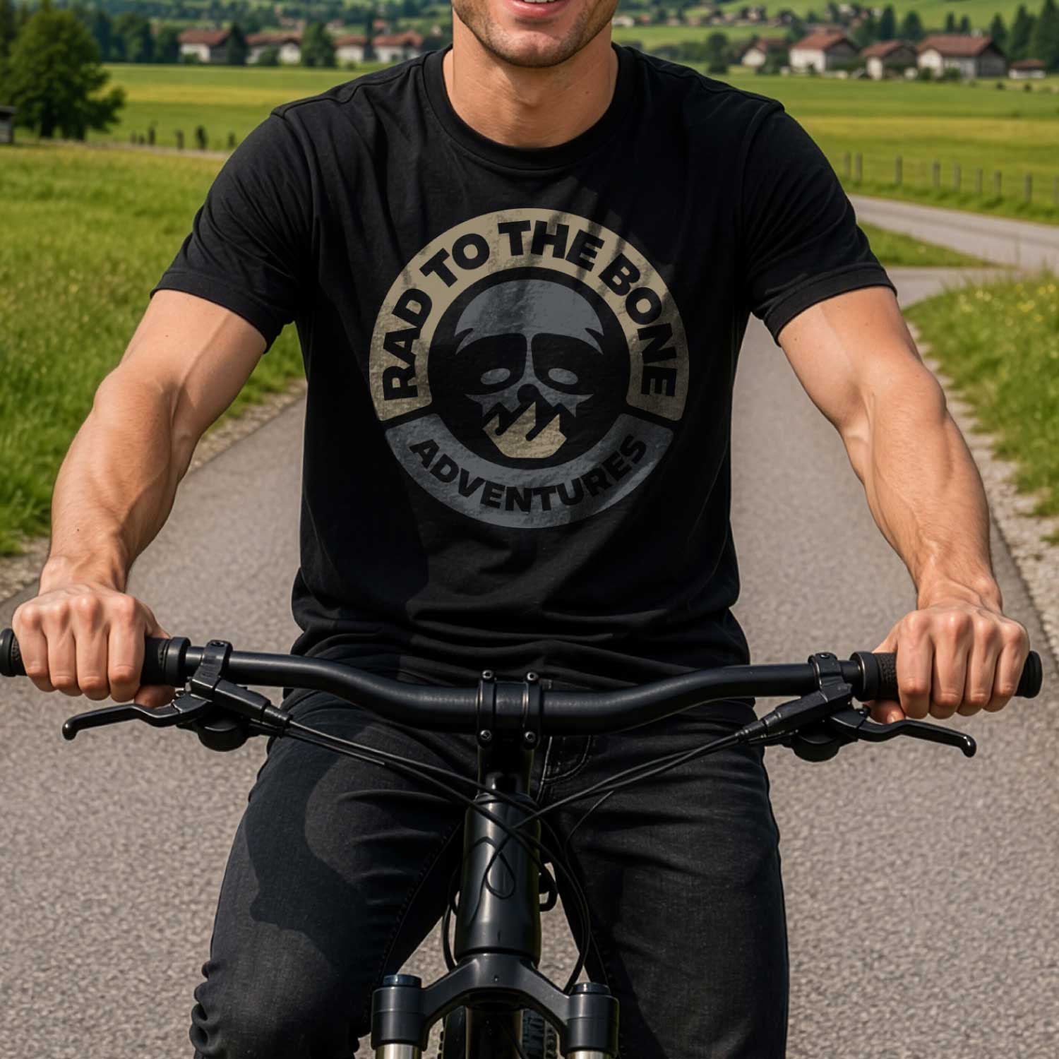 Rad To The Bone - Black T-Shirt - Image 2